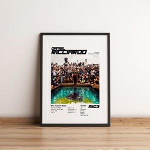 Daniel RICCIARDO FORMEL 1 Wand POSTER McLaren RedBull Leinwanddruck A4 A3 A2 A1 Größe, F1 Wandkunst, Formel 1 Poster, Formel 1 Leinwand, F1 Druck