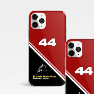 Lewis HAMILTON 2025 Handytasche Scuderia Ferrari Lackierung Formel 1 F1 Handyhülle