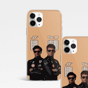 Charles LECLERC Phone Case Carlos Sainz FORMULA 1 iPhone 15 Pro Max, 14 Plus, 13, 12, 11, XR & Samsung S24, S23, A54, A53