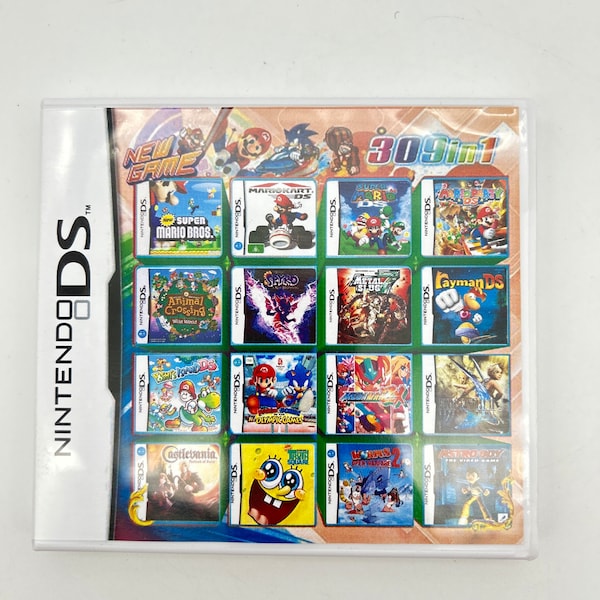 309 in 1 Game Cartridge Nintendo DS Multicart R4 2024 Australian