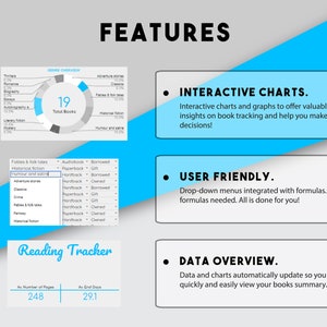 Reading Journal, Reading Log, Book Tracker, Digital Reading Log, Google ...