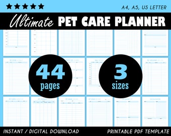 Haustier Planer, Haustier Pflege Planer, Haustier sitzen Formen, Pet Sitter Notizen, Welpen Organizer, Haustier Pflege Ordner, Haustier Gesundheitsdaten, Hunde Organizer