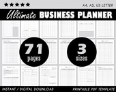 Business Planner, Editable Planner, Printable Planner, Business Calendar, Social Media, Pdf Calendar, Small Business, Daily Planner, Weekly