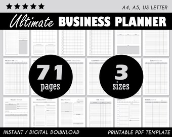 Business Planner, Editable Planner, Printable Planner, Business Calendar, Social Media, Pdf Calendar, Small Business, Daily Planner, Weekly