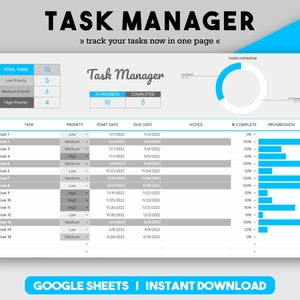 To Do List Excel Daily To Do Priority Matrix Excel Planner Template Task Tracker Task Template Digital Planner Task Management