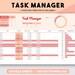 Task Manager Daily Schedule to Do Tracker Task Planning Daily Work ...