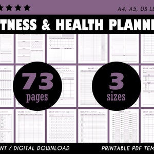 Fitness Planner, Weight Loss Tracker, Weight Loss Journal, Meal Planner, Fitness Tracker, Workout Planner Self Care Planner, Fitness Journal