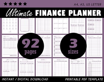 Budget Bundle Pdf, Gehaltscheck Budget, Haushaltsplaner, Budget druckbar, Geldeinsparungen, Expense Tracker, Bill Tracker, Budget Binder, Einkommen