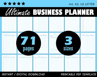 Business Tracker, Small Business, Planner Printable, Social Media Planner, Content Planner, Business Plan, Small Business Owner, Business