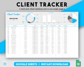 Client Tracker, Client Planner, Business Template, Business Planner, Business Spreadsheet, Lead Tracker, Crm Dashboard, Order Tracker