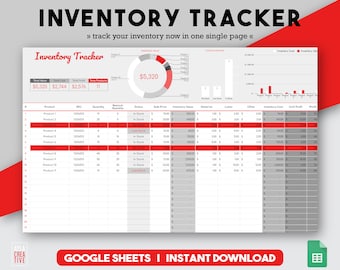 Inventory Management Inventory Tracker Inventory Template Product Inventory Materials Inventory Google Sheets Spreadsheet Template Small