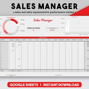 Sales Manager, Sales Management, Sales Planner, Management Template, Sales Playbook, Sales Template, Sales Funnel, Sales Report, Sales