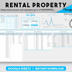 Rental Property Real Estate Invest Property Management Excel Real Estate Financial Statement Rental Home Rental Income Account Spreadsheet