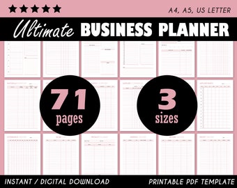Business Planner, Small Business, Business Organizer, Printable Planner, Inventory Planner, Us Letter Planner, Order Tracker Product Planner