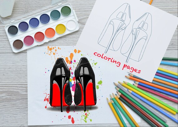 Shoe Coloring Pages, Coloring Book Pages, Pages to Print ...