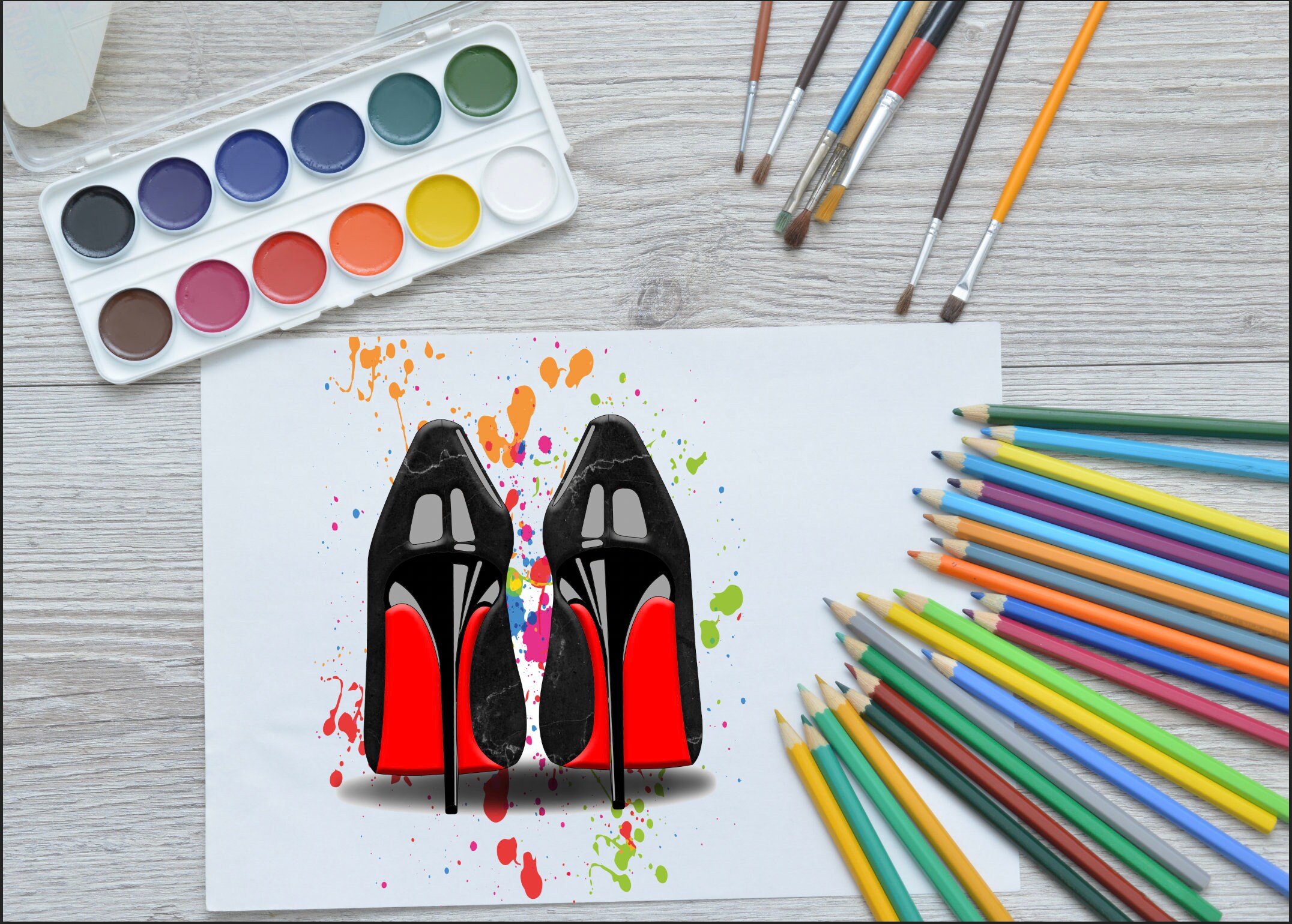 Shoe Coloring Pages, Coloring Book Pages, Pages to Print, Christmas