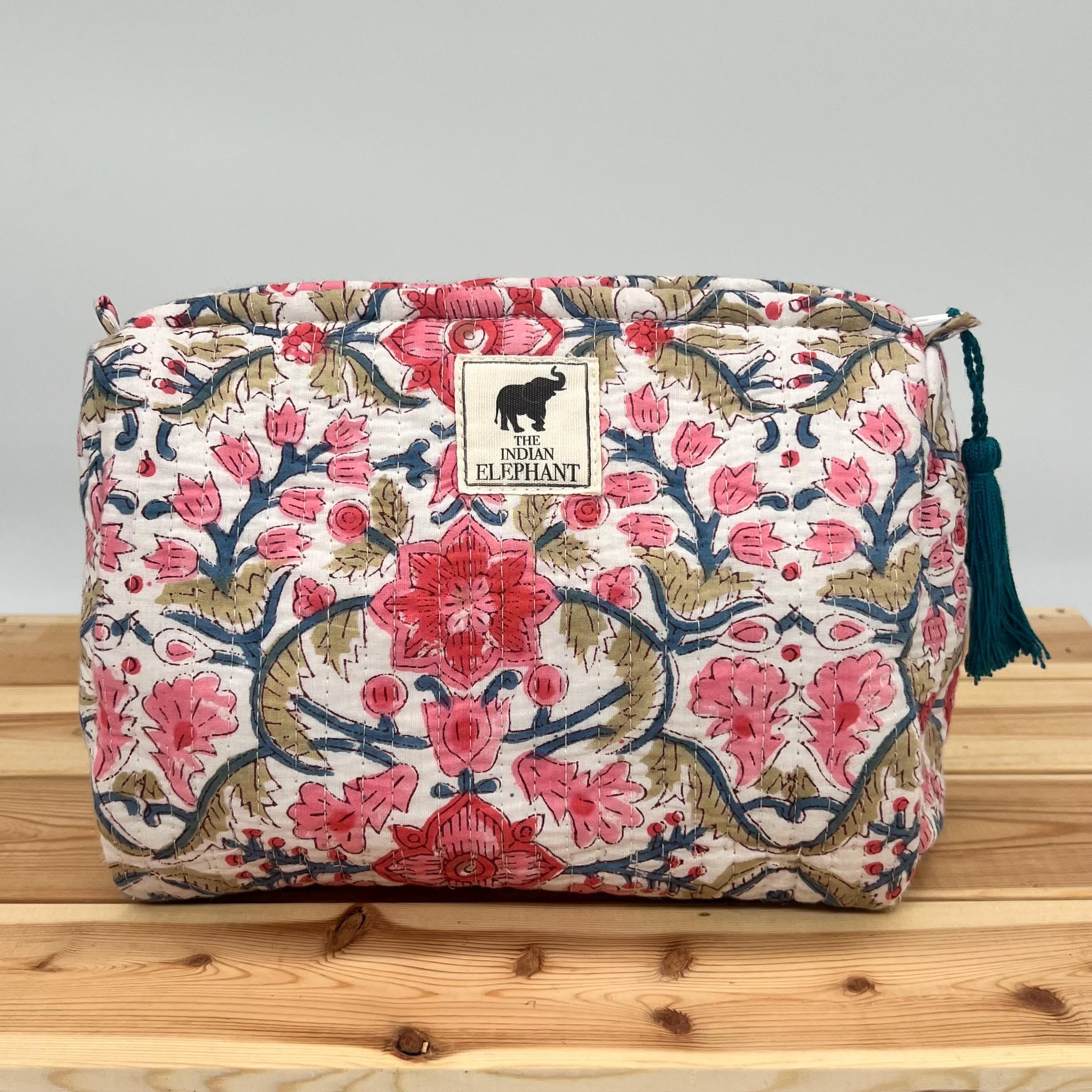 asian elephant print travel makeup bag Buy Cotton Canvas Portable Pouch (1 Pc, Black, 10x6 Inches) this piece gives back Thai Elephant Pouch - Etsy