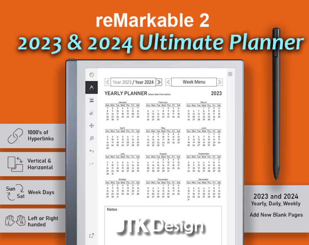 Remarkable 2 2023 2024 Ultimate Planner - Etsy