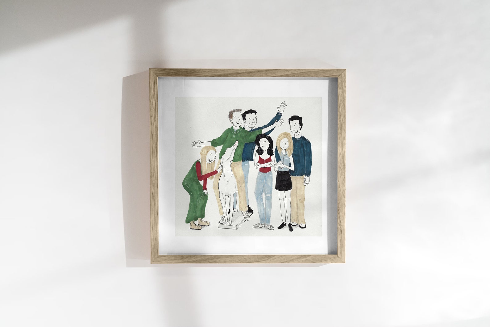 Sitcom Fanarts Friends TV Show Print / Friends TV Series Poster / Friends Illustration ...