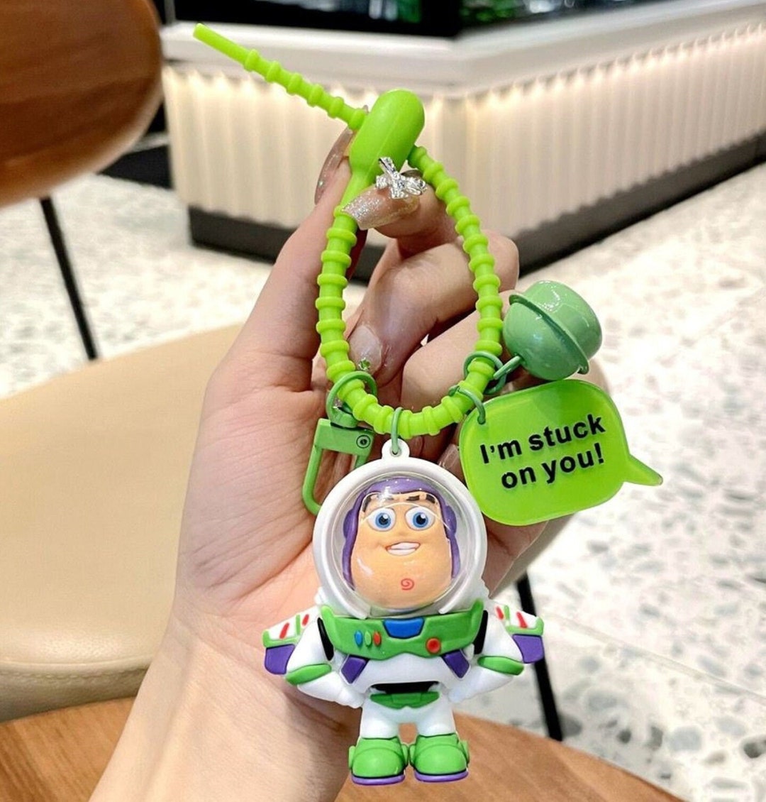 Toy Story Keychain Buzz Lightyear Keyring Cute Pixar Birthday Gift for Kids School Bag Charm