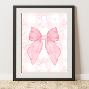 Pink Coquette Print, Coquette Wall Art,Coquette Print,Coquette Room Decor,Preppy Room Decor,Girly Wall Art, Pink Coquette