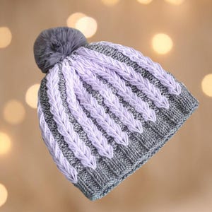 Hand-Knit Wool Pom Pom Beanie: Colorful Winter Hat