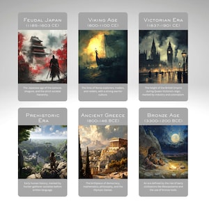 Cartes de vies antérieures du voyage de l'âme. Énorme jeu de 120 cartes avec livret et boîte de rangement par Hattie Thorn