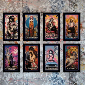 Urban Graffiti Tarot by Hattie Thorn. Original Design 78 Card Deck Based on Rider Waite including Urban Graffiti Tuck Box