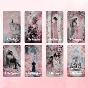 Pfad der Liebenden Tarot von Hattie Thorn. Original Design 78 Card Deck inklusive Lover's Path Tuck Box und Love Interpretation Guidebook