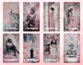 Lovers' Path Tarot by Hattie Thorn. Original Design 78 Card Deck inc Lovers' Path Tuck Box and Love Interpretation Guidebook
