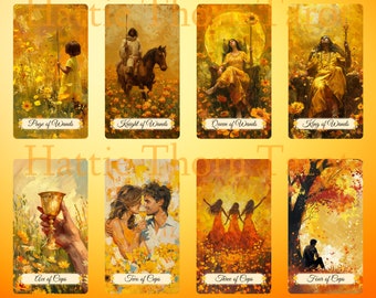 Summer Meadows Tarot • 78-card Deck • Sun-drenched Fields