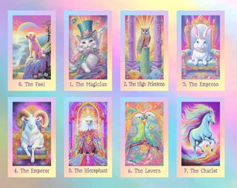 Sugar and Spice Tarot by Hattie Thorn. Original Design 78 Card Deck Based on Rider Waite including Sugar and Spice Tuck Box