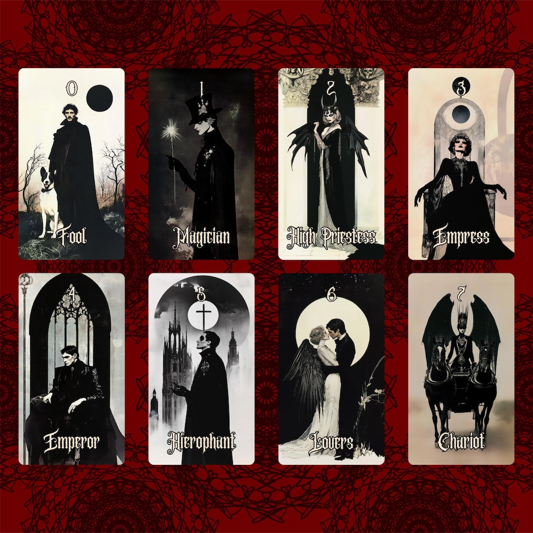 正規品✨美麗インディーズ✨黒×赤×白のゴシックな世界観のタロットカード✨海外限定 il_1080xN.6798541745_a388.jpg