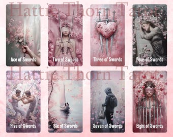 Lovers' Path Tarot • 78-card Deck & Guidebook • Romantic Oil