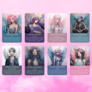 Angelo Oracolo Moderno di Hattie Thorn. Mazzo da 45 carte dal design originale, inclusa la moderna scatola Angel Oracle Tuck