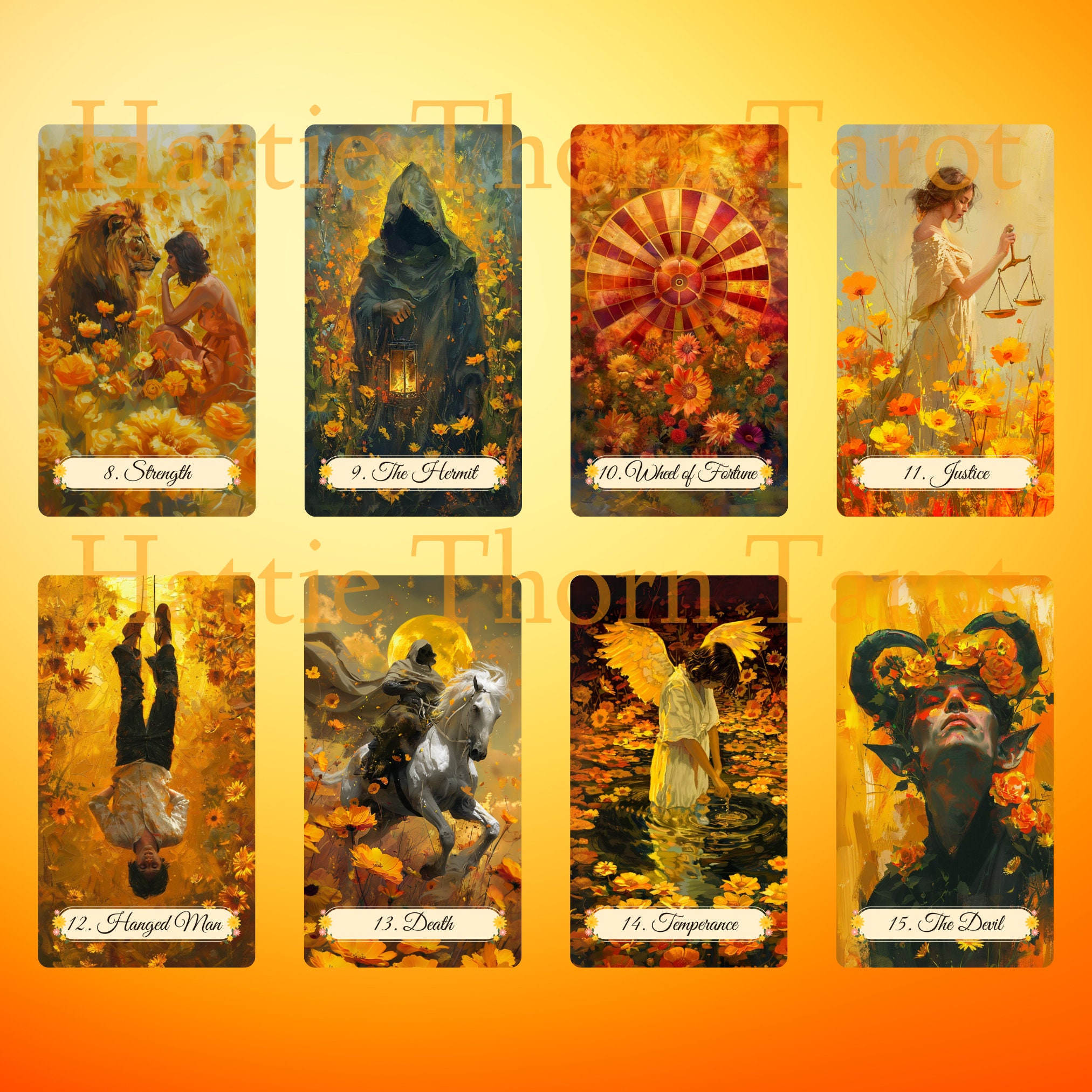 Summer Meadows Tarot & Lenormand • 2 Deck Special Bundle • Hattie