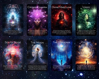 Retiring Soon! Spiritual Wisdom Oracle by Hattie Thorn. Original Design 45 Card Deck Including Spiritual Wisdom Oracle Tuck Box