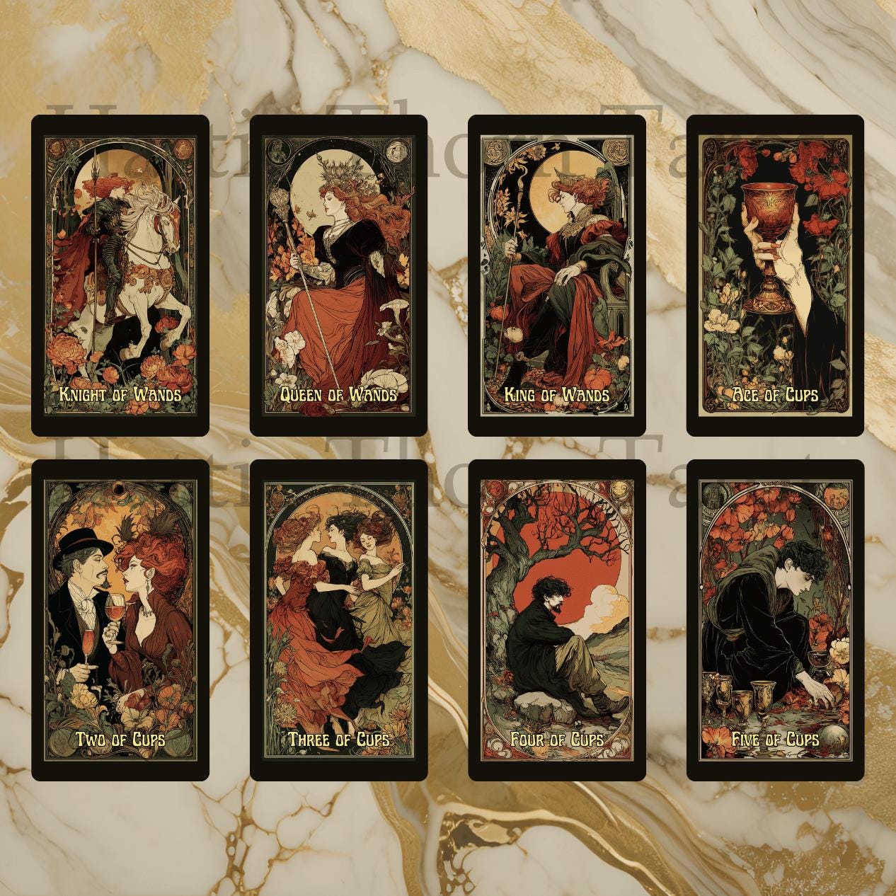Tarot Nouveau • Art Nouveau Elegance & Vintage Romance • Hattie