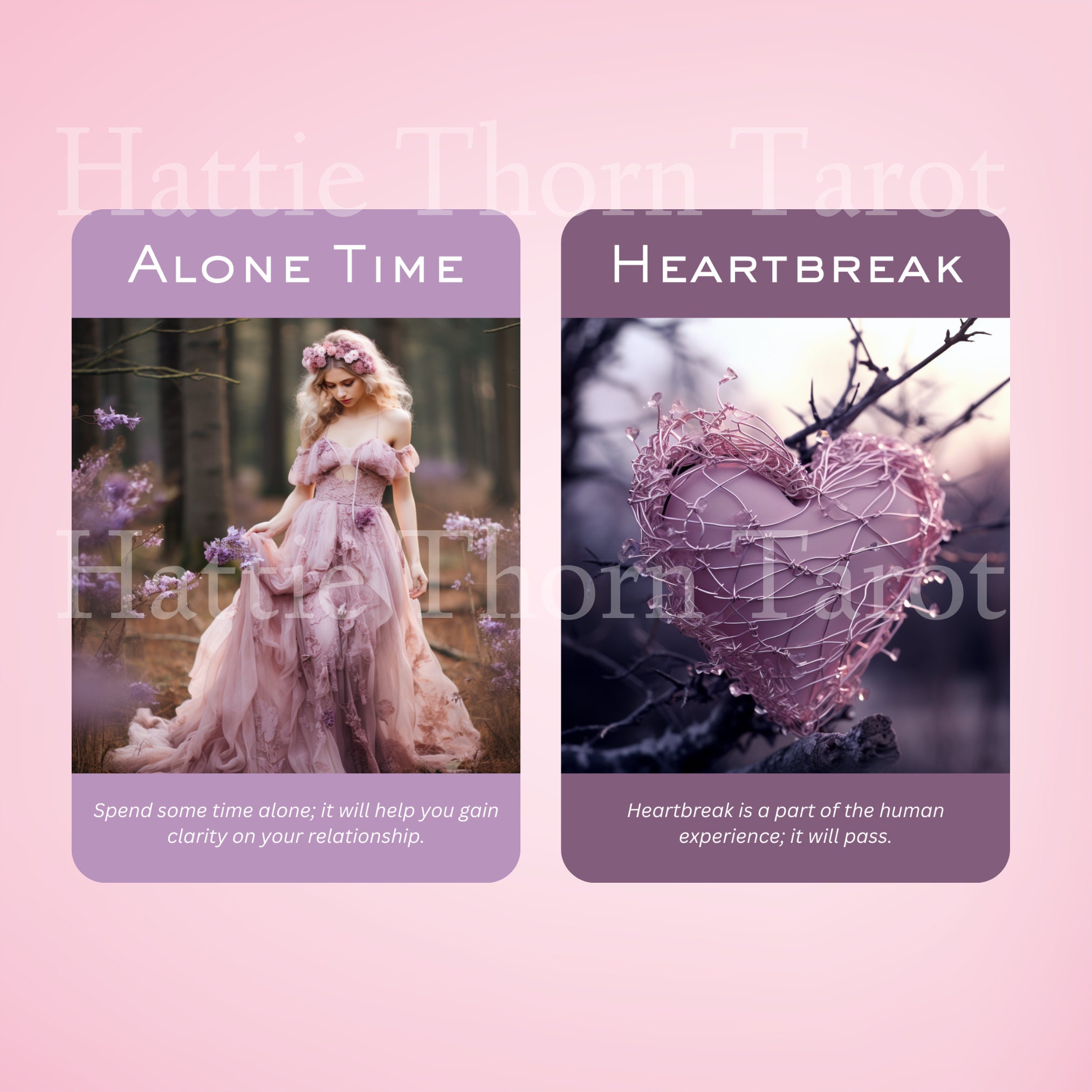 ◆♡◆Romance & Love Oracle Cards◆♡◆ Romance & Love Oracle Deck • 50 Cards for Matters of the Heart