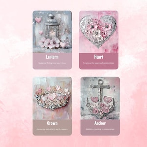 Pfad der Liebenden Orakel von Hattie Thorn. Original Design 50 Card Deck in Loves 'Path Tuck Box