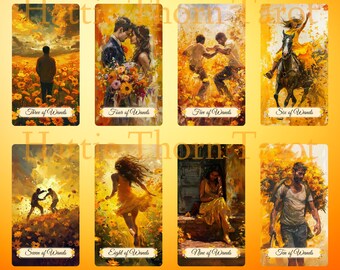 Summer Meadows Tarot • 78-card Deck • Sun-drenched Fields