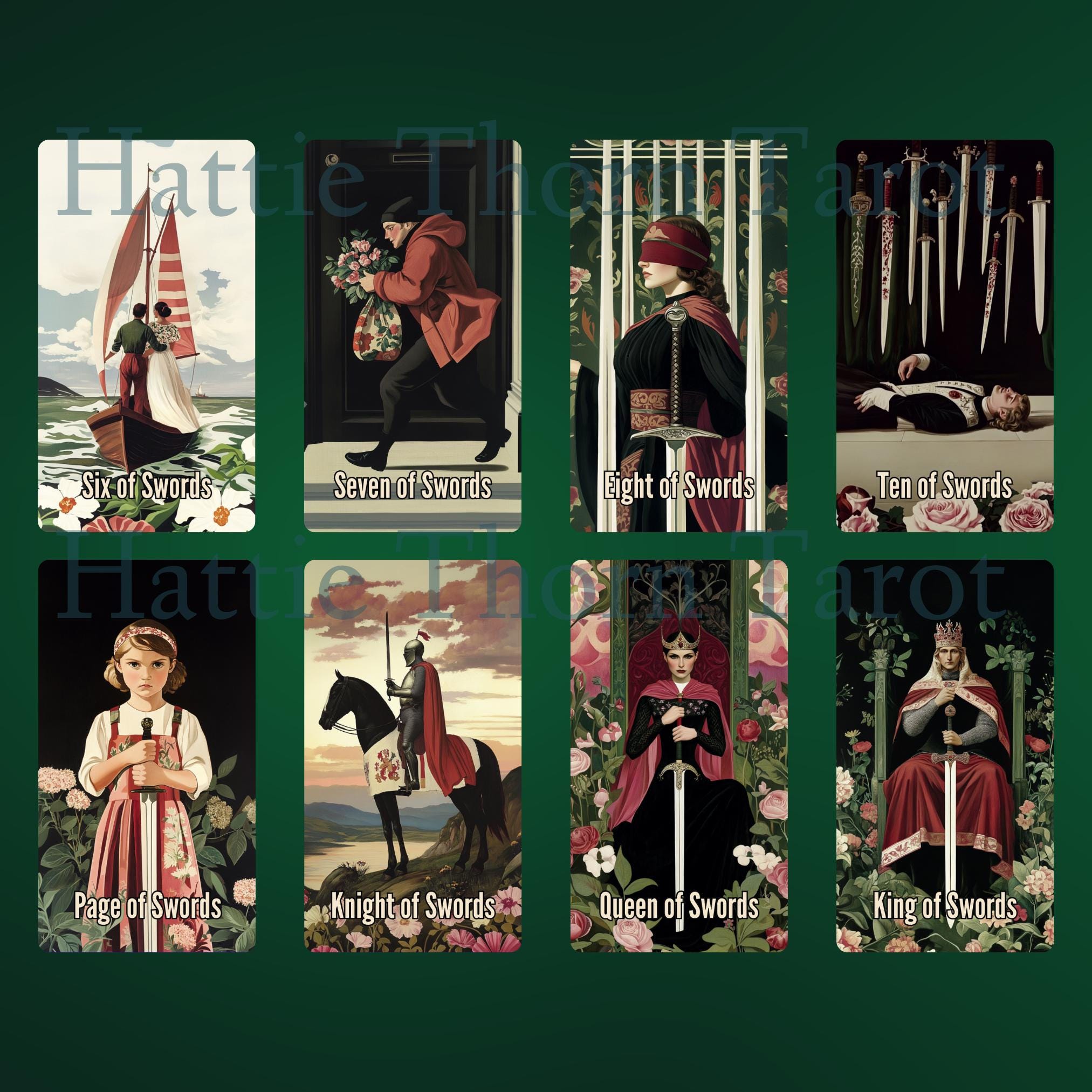 brunt HeavenandEarth レディガード 6点 ブラック Nightshade Tarot • Explore the Midnight Garden • 78 Card Gothic