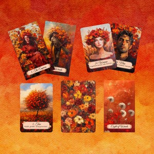 Paquete de Tarot y Lenormand Autumn Fields de Hattie Thorn. ¡Especial de 2 barajas!