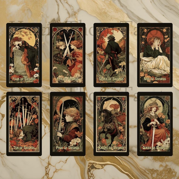 Tarot Nouveau • Art Nouveau Elegance & Vintage Romance • Hattie