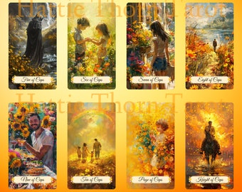 Summer Meadows Tarot • 78-card Deck • Sun-drenched Fields