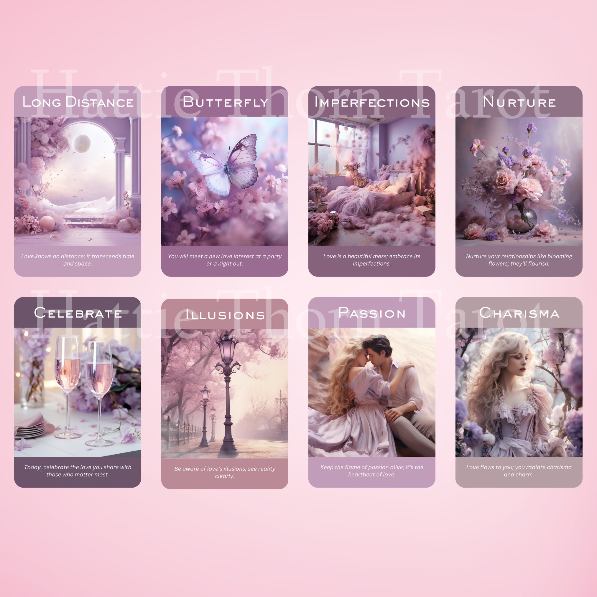Romance & Love Oracle Deck • 50 Cards for Matters of the Heart