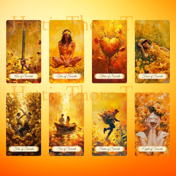 Summer Meadows Tarot タロットカード 海外 Summer Meadows Tarot and Lenormand Bundle by Hattie Thorn. 2 Deck