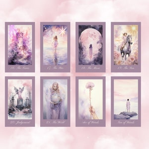 Ethereal Romance Tarot by Hattie Thorn. Original Design 78 Card Deck Based on Rider Waite including Ethereal Romance Tuck Box