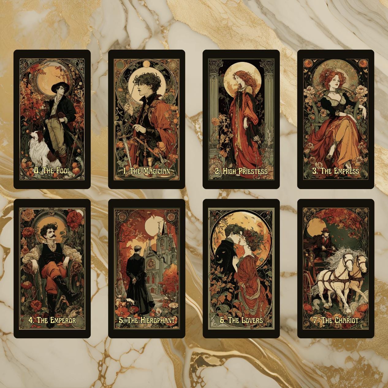 Golden rider tarot - Etsy 日本