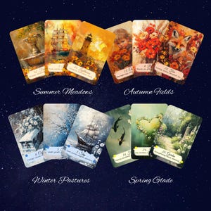 The Four Seasons of Tarot Complete Lenormand Bundle - 4 Deck Special